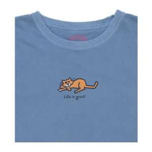  LIFE IS GOOD CAT CRUSHER S/S TEE   WOMENS Sports 