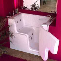 Walk in tub Wheelchair Accessible with air or water therapy 29x52x42 
