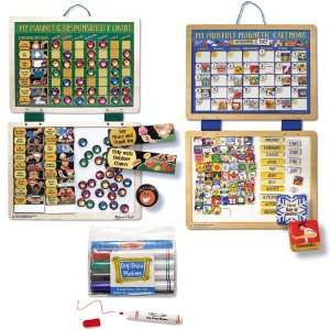  Melissa & Doug Deluxe Magnetic Responsibility Chart and 