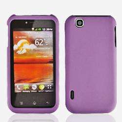 For T Mobile LG Mytouch 4G Cover Purple Hard Phone Case +Scree  