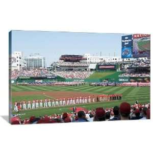 Nationals Stadium Opening Ceremony   Gallery Wrapped Canvas   Museum 