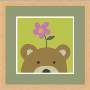  Peek a Boo VI Bear by Yuko Lau   Framed Artwork