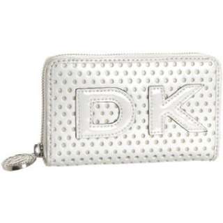 DKNY Active Perforated Medium Zip Around Wallet   designer shoes 