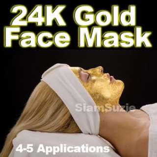 24k Pure Gold Anti Aging Spa Treatment Face Mask x 5  