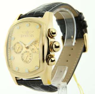 1028 Invicta Mens Leather Watch Set Multifunction New  