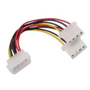   Pins IDE Male to 2 Female Adapter Converter Power Cable Electronics
