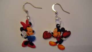 Disney Valentines Mickey Minnie Mouse Earrings Jewelry  