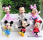 6pcs Mickey Minnie Mouse KeyChain Disney Club Key Ring Children Play 