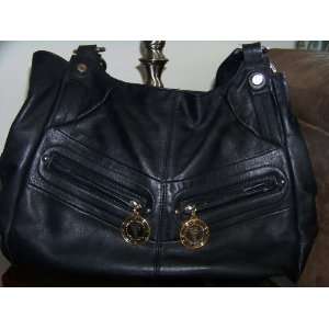  Tignanello Black Leather Handbag 