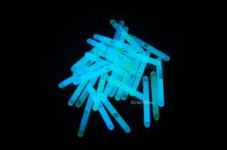 inch White (Tinted Blue) Mini Glow Sticks  50 pack  