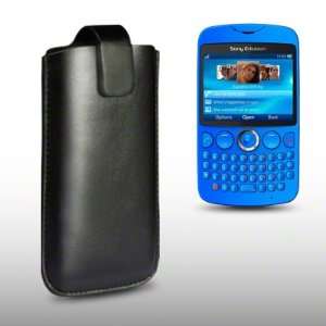  SONY ERICSSON TXT BLACK PU LEATHER CASE, BY CELLAPOD CASES 