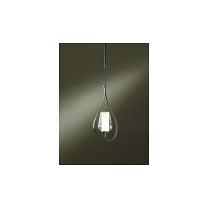   Flora 1 Light Mini Pendant in Natural Iron with Seeded Clear glass
