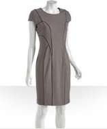 Marc New York fawn stretch piped sheath dress style# 314700401