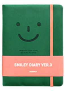 MONOPOLY SMILEY DIARY PU LEATHER SCHEDULE PLANNER ORGANIZER + STICKER 