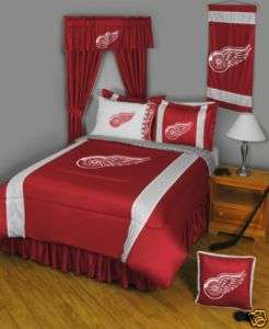 NHL DETROIT RED WINGS JERSEY MESH BEDDING BED SET  