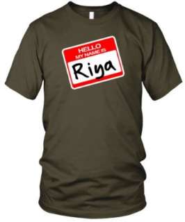  Hello, My Name is Riya Fine Jersey T Shirt Clothing