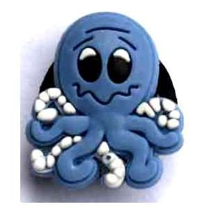 Blue Octopus Jibbitz Crocs Hole Bracelet Shoe Charm ~ Ocean Sea Animal 