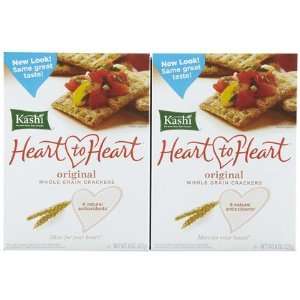Kashi Heart 2 Heart Whole Grain Cracker, 8 oz, 2 ct (Quantity of 4)