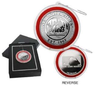 New York Mets Silver Coin Christmas Ornament  