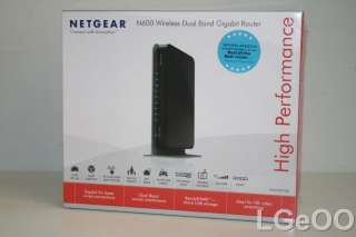 New Netgear N600 Dual Band Gigabit Wireless N Router WNDR3700 100NAS 