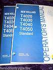 NEW HOLLAND TRACTOR MANUAL SMALL TRACTOR MOWER ETC. MANUALS mh4  