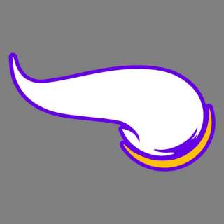   Vikings Horn Logo 5 Full Color Auto Car Truck Window Stickers Decals