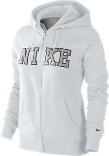 Nike Womens Zip Up Casual White Hoodie Jacket 419734 100 WHT S  