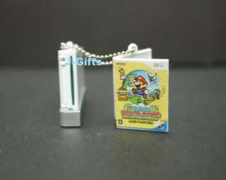 Yujin Nintendo Wii Control Console Game Disc Keychain Super Mario 