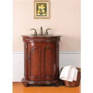 Virtu USA Compania 30 Inch Single Bathroom Vanity Set   Antique Cherry