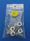 SET OF 4 LICENSE PLATE BOLTS AND NUTS NICKEL PLATED