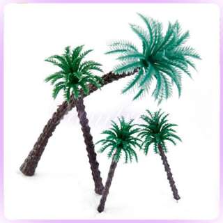 14pcs Layout Model Train Coco Palm Trees Scale O 5 17cm  