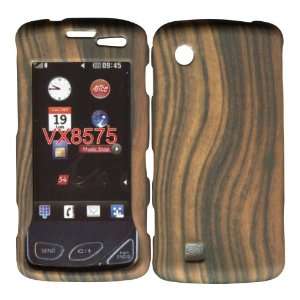 com Dark Wood Pattern Lg Chocolate Touch Vx8575 & LG Samba Hard Case 