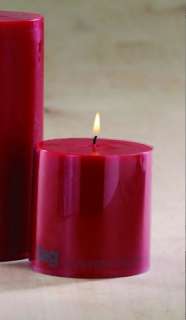 Thisclassic cherry red cathedral pillar candle is great for any 