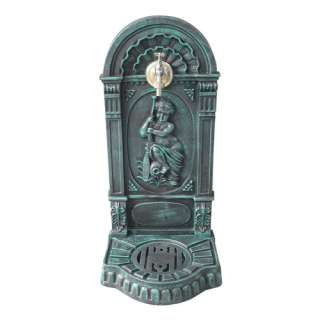 Serenity Garden Spigot Wall Fountain   Verdigris  