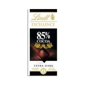 Lindt Excellence Bar (Dark Chocolate 85% Cocoa)   Pack of 4  