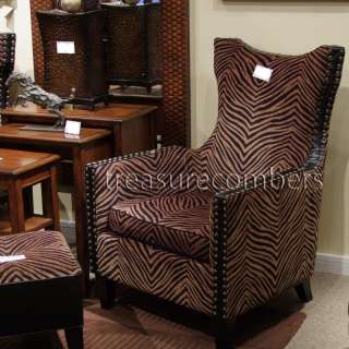   Armchair Animal Stripe Comfy Arm Chair Living Room Seating New  