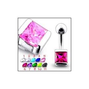  Jeweled Non Moving Belly Ring Body Jewelry Jewelry
