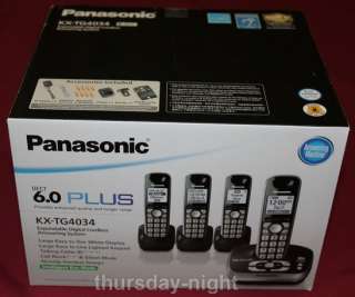 Panasonic KX TG4034 DECT 6.0 PLUS Answering 4 Handsets 37988482627 