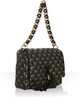 style #304130301 black quilted leather R.Jennifer chain shoulder bag