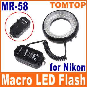   MR 58 Macro LED Macro Ring Flash light for Nikon DSLR cameras  