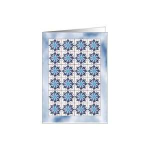  Mariners Compass Quilt Squares Card Health & Personal 