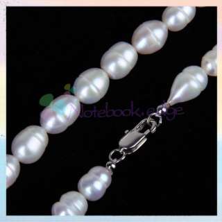 8mm Pearl Necklace Earrings Bracelet Jewellery Set  