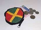 Rasta Rastafarian Bob Marley Jamaica ROUND COIN PURSE