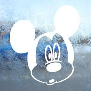  Disney White Decal Mickey Mouse Car Window Laptop White 