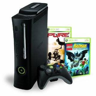 Xbox 360 Elite 120gb Bundle w/ Lego Batman & Pure by microsoft 