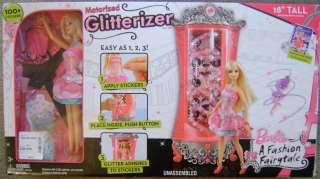 Barbie Motorized Fashion Fairytale Glitterizer Play Set Doll NEW Doll 