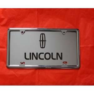    LINCOLN LASER ENGRAVED MIRROR LICENSE PLATE FREE FRAME Automotive