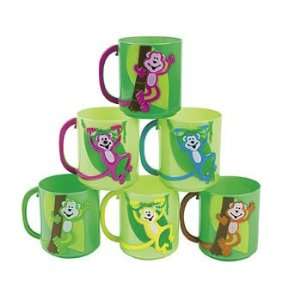  Neon Monkey Tail Handle Mugs   Tableware & Party Mugs 
