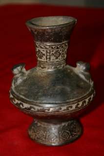 Pre Columbian Peru Chimu Culture Pottery Blackware  