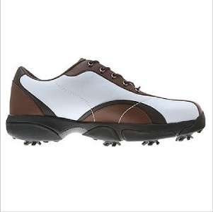 OAKLEY PRO TYE GOLF SHOES WHITE / BROWN SIZE 7 NEW  